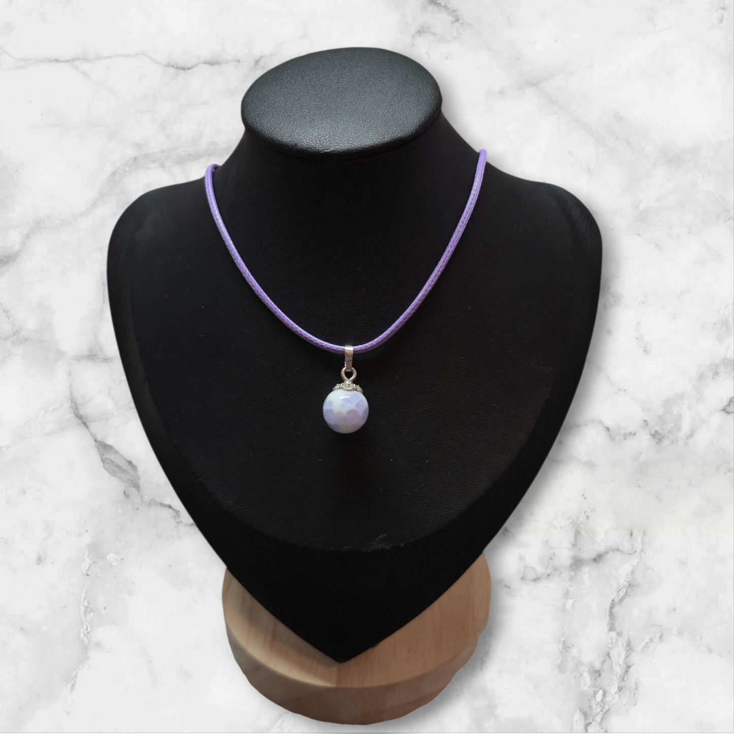 Lederband Lila