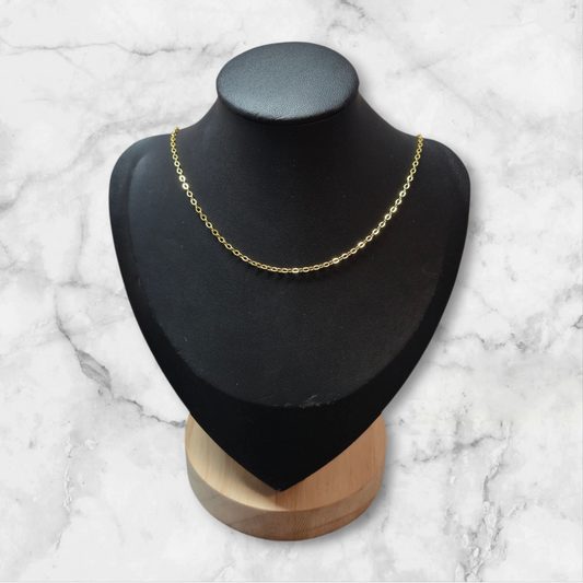 Edelstahlkette gold farbend dünn